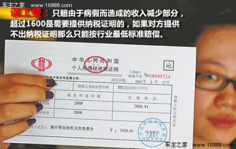收入证明_误工费收入减少证明