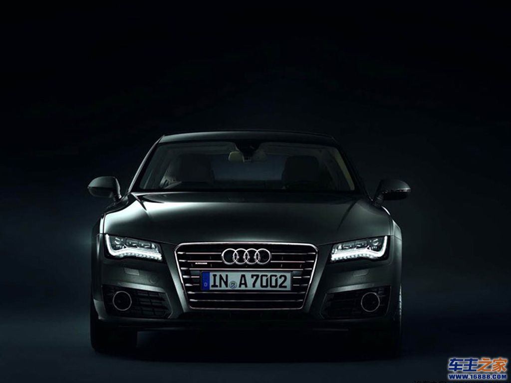 奥迪a7黑色 奥迪a7正前方