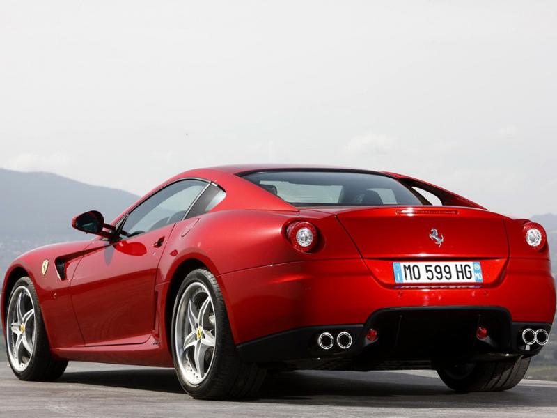法拉利599红色2010款 Fiorano HGTE尾视