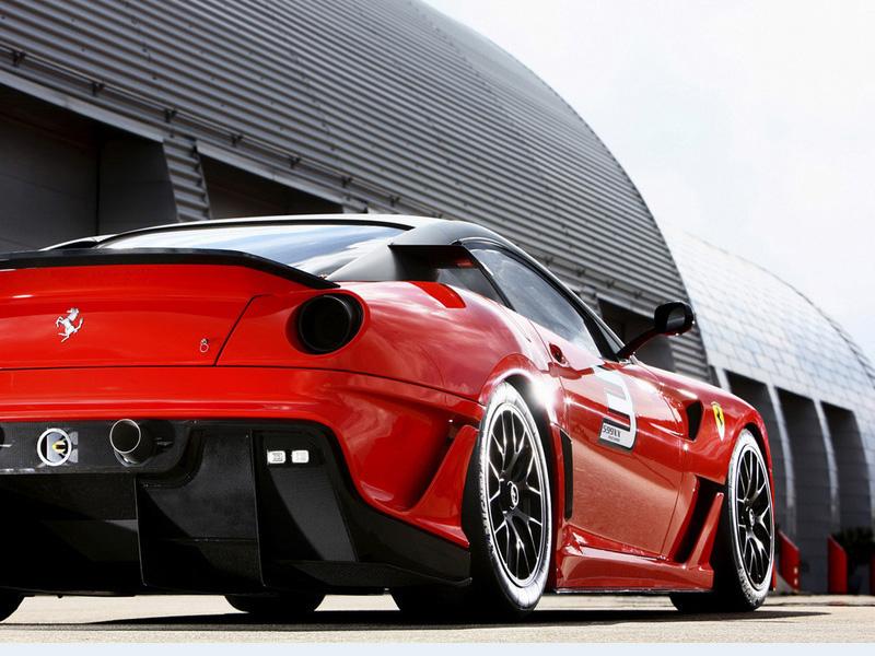 法拉利599红色法拉利599 GTB车尾