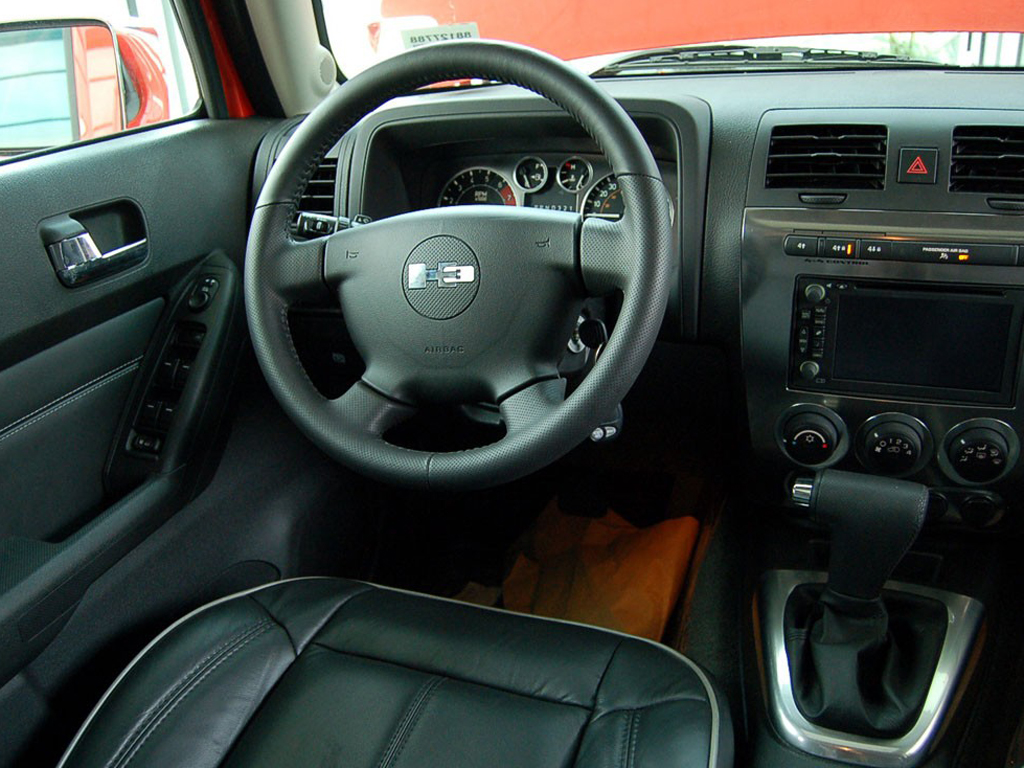 红色悍马h3 08款 h3x中控方向盘|悍马h3内饰图片 – 车主之家