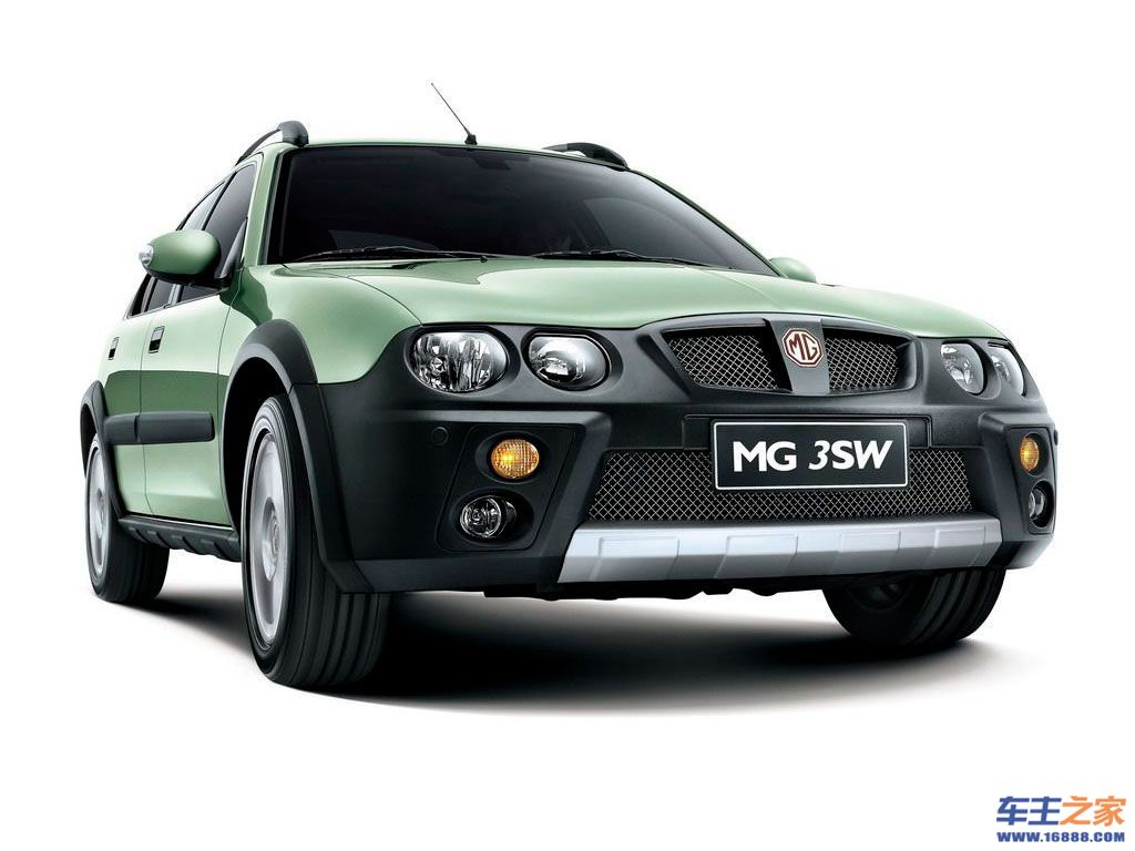 名爵3sw绿色 mg 3sw