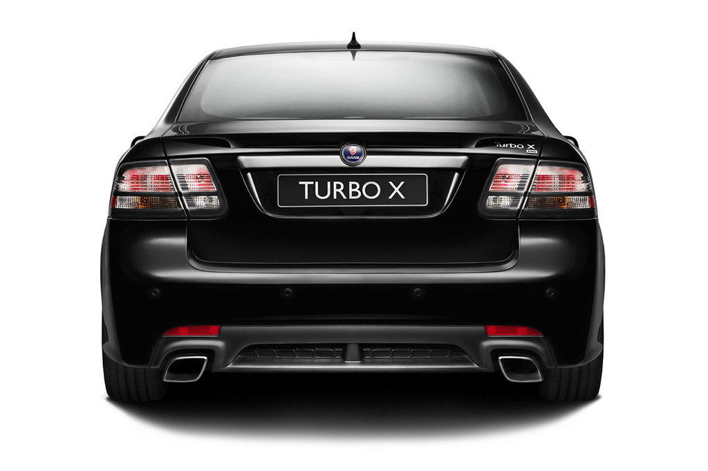 Saab 9-3黑色Saab 9-3正后方