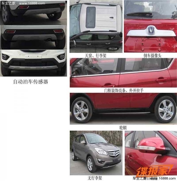 长安新款cs35申报图曝光 外观有调整